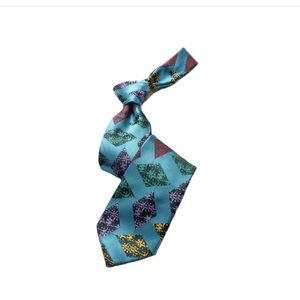 Geometric Patterned Tie - Multicolor